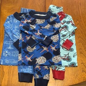 Hanna Andersson 18-24 month 3 pack L/S Pajamas